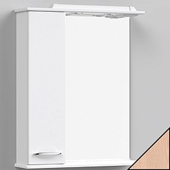 Водолей Зеркальный шкаф Колумбия 65 L дуб – фотография-1